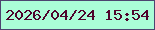 文字の大きさ：4、枠の色：4c4470、背景の色：aafdd7、文字の色：4f042c 無料ブログパーツのブログ時計