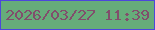 文字の大きさ：1、枠の色：4c47db、背景の色：66ac7a、文字の色：814e6c 無料ブログパーツのブログ時計
