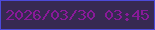 文字の大きさ：2、枠の色：4c4ad9、背景の色：372952、文字の色：891a99 無料ブログパーツのブログ時計