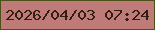 文字の大きさ：3、枠の色：4c4f18、背景の色：be7b78、文字の色：331e12 無料ブログパーツのブログ時計