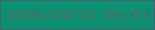 文字の大きさ：2、枠の色：4c5d6f、背景の色：0a9173、文字の色：526860 無料ブログパーツのブログ時計