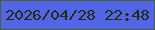 文字の大きさ：4、枠の色：4c602c、背景の色：5166e6、文字の色：212d11 無料ブログパーツのブログ時計