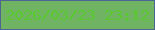 文字の大きさ：2、枠の色：4c6691、背景の色：70b463、文字の色：59ca2f 無料ブログパーツのブログ時計