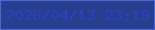 文字の大きさ：1、枠の色：4c66d9、背景の色：283e8e、文字の色：2a42c0 無料ブログパーツのブログ時計
