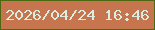 文字の大きさ：3、枠の色：4c6810、背景の色：c6754e、文字の色：daede0 無料ブログパーツのブログ時計