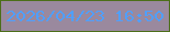 文字の大きさ：4、枠の色：4c6e19、背景の色：9a899e、文字の色：509ffc 無料ブログパーツのブログ時計