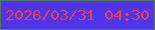 文字の大きさ：1、枠の色：4c7964、背景の色：5133ea、文字の色：e64357 無料ブログパーツのブログ時計