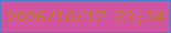 文字の大きさ：3、枠の色：4c7fc9、背景の色：d1549f、文字の色：be752d 無料ブログパーツのブログ時計