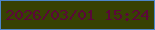 文字の大きさ：5、枠の色：4c86ca、背景の色：374103、文字の色：5b0739 無料ブログパーツのブログ時計