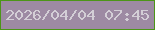 文字の大きさ：2、枠の色：4c9518、背景の色：9d8aa3、文字の色：d3ced6 無料ブログパーツのブログ時計