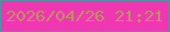 文字の大きさ：5、枠の色：4c95a2、背景の色：ee37b0、文字の色：c18f65 無料ブログパーツのブログ時計