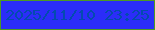 文字の大きさ：4、枠の色：4c9a22、背景の色：2b2df8、文字の色：034baf 無料ブログパーツのブログ時計