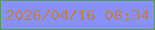 文字の大きさ：3、枠の色：4c9c5a、背景の色：8891fb、文字の色：c08049 無料ブログパーツのブログ時計