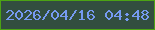 文字の大きさ：1、枠の色：4ca314、背景の色：324e3f、文字の色：769af1 無料ブログパーツのブログ時計