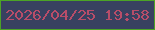 文字の大きさ：5、枠の色：4ca326、背景の色：384160、文字の色：b84d69 無料ブログパーツのブログ時計