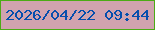 文字の大きさ：3、枠の色：4cab16、背景の色：d1a3af、文字の色：054ead 無料ブログパーツのブログ時計