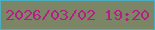 文字の大きさ：2、枠の色：4caec1、背景の色：7c8666、文字の色：b41f86 無料ブログパーツのブログ時計