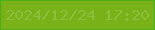 文字の大きさ：1、枠の色：4caf19、背景の色：78b218、文字の色：8cc13f 無料ブログパーツのブログ時計
