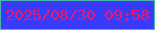 文字の大きさ：2、枠の色：4cb4ad、背景の色：383bf8、文字の色：f11666 無料ブログパーツのブログ時計