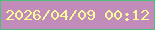 文字の大きさ：5、枠の色：4cbf7a、背景の色：c18bba、文字の色：fbfb98 無料ブログパーツのブログ時計