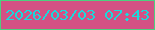 文字の大きさ：3、枠の色：4cd07f、背景の色：d35184、文字の色：18dadc 無料ブログパーツのブログ時計