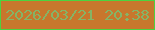 文字の大きさ：4、枠の色：4cd240、背景の色：c7772d、文字の色：85b466 無料ブログパーツのブログ時計