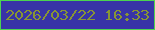 文字の大きさ：5、枠の色：4cd450、背景の色：3834a7、文字の色：889534 無料ブログパーツのブログ時計