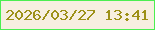 文字の大きさ：2、枠の色：4cee50、背景の色：f7efe0、文字の色：9d9018 無料ブログパーツのブログ時計
