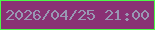 文字の大きさ：3、枠の色：4cf849、背景の色：893174、文字の色：9897b3 無料ブログパーツのブログ時計