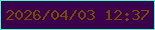 文字の大きさ：4、枠の色：4cffca、背景の色：3b014d、文字の色：744b01 無料ブログパーツのブログ時計