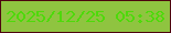 文字の大きさ：2、枠の色：4d050e、背景の色：8fc440、文字の色：4ed90b 無料ブログパーツのブログ時計