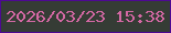 文字の大きさ：1、枠の色：4d0992、背景の色：353c35、文字の色：d468a4 無料ブログパーツのブログ時計
