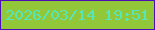 文字の大きさ：5、枠の色：4d0fb5、背景の色：91c738、文字の色：55e7ba 無料ブログパーツのブログ時計