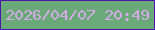 文字の大きさ：5、枠の色：4d13ae、背景の色：6aaa78、文字の色：d6a9e8 無料ブログパーツのブログ時計