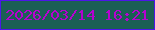 文字の大きさ：2、枠の色：4d15e9、背景の色：1b5f55、文字の色：b602d0 無料ブログパーツのブログ時計