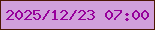 文字の大きさ：3、枠の色：4d1803、背景の色：d1a0db、文字の色：97009b 無料ブログパーツのブログ時計
