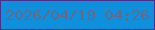 文字の大きさ：3、枠の色：4d308c、背景の色：0f90dc、文字の色：646988 無料ブログパーツのブログ時計