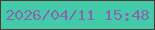 文字の大きさ：5、枠の色：4d3932、背景の色：43caa8、文字の色：8867ad 無料ブログパーツのブログ時計