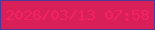 文字の大きさ：4、枠の色：4d3a98、背景の色：d91f58、文字の色：f52366 無料ブログパーツのブログ時計