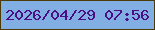 文字の大きさ：1、枠の色：4d3b05、背景の色：81afe3、文字の色：4b0f84 無料ブログパーツのブログ時計