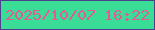 文字の大きさ：3、枠の色：4d3f8b、背景の色：3add95、文字の色：e55997 無料ブログパーツのブログ時計