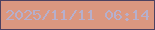 文字の大きさ：4、枠の色：4d4160、背景の色：db9780、文字の色：b6afcc 無料ブログパーツのブログ時計