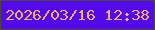 文字の大きさ：4、枠の色：4d4929、背景の色：5309ee、文字の色：f0b25b 無料ブログパーツのブログ時計