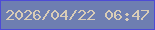 文字の大きさ：5、枠の色：4d4bd5、背景の色：6e7eb1、文字の色：d8ccb7 無料ブログパーツのブログ時計