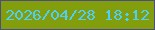 文字の大きさ：5、枠の色：4d4d84、背景の色：839e0d、文字の色：4fcef6 無料ブログパーツのブログ時計