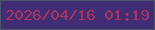文字の大きさ：5、枠の色：4d5668、背景の色：402d75、文字の色：ab355a 無料ブログパーツのブログ時計