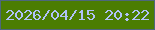 文字の大きさ：4、枠の色：4d677d、背景の色：4b7d02、文字の色：b0c2f8 無料ブログパーツのブログ時計
