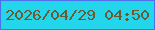文字の大きさ：2、枠の色：4d6feb、背景の色：23d6ec、文字の色：6c5a33 無料ブログパーツのブログ時計