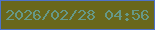 文字の大きさ：2、枠の色：4d72ca、背景の色：69671c、文字の色：669888 無料ブログパーツのブログ時計