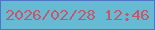 文字の大きさ：1、枠の色：4d75c1、背景の色：67bad4、文字の色：c4576a 無料ブログパーツのブログ時計